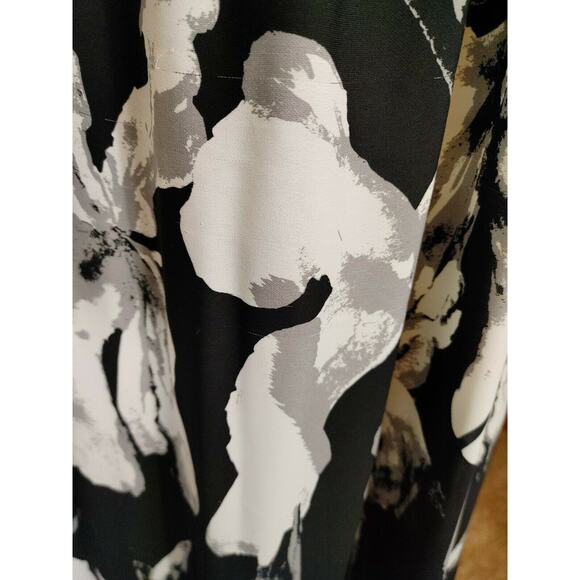Halston Heritage Iris Print Crepe Halter Split Front Maxi Dress Size 0 - Picture 12 of 12